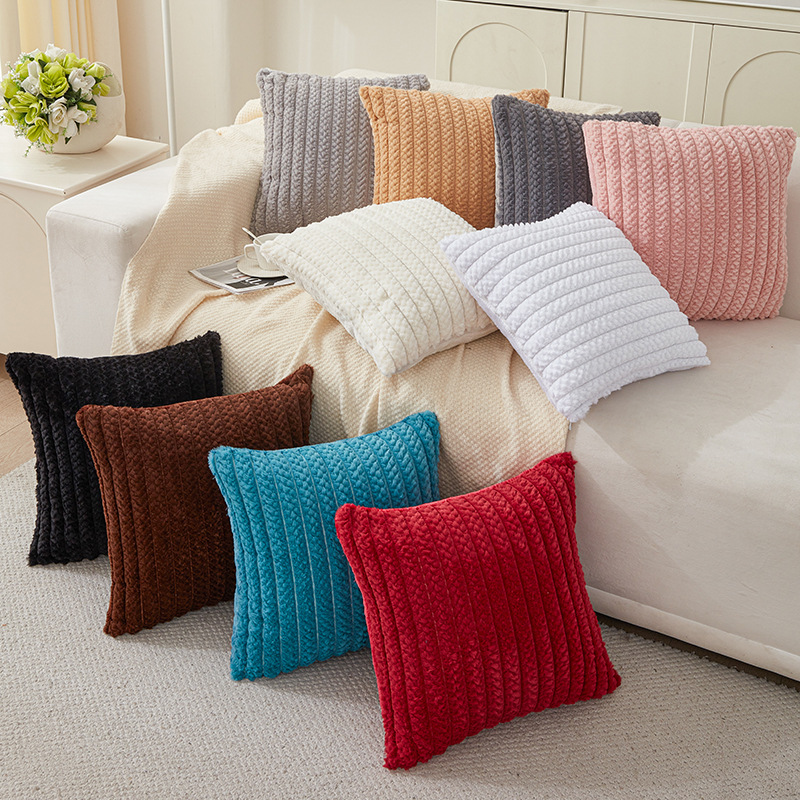 抱枕/靠垫/圆形抱枕/靠枕靠背/仿兔毛靠垫细节图