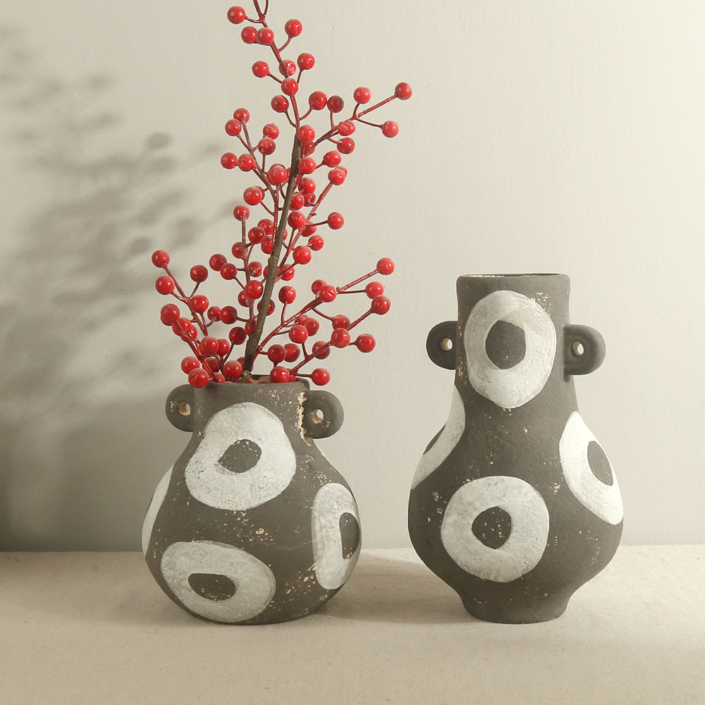 创意复古陶瓷花瓶 大堂客房家居装饰工艺品