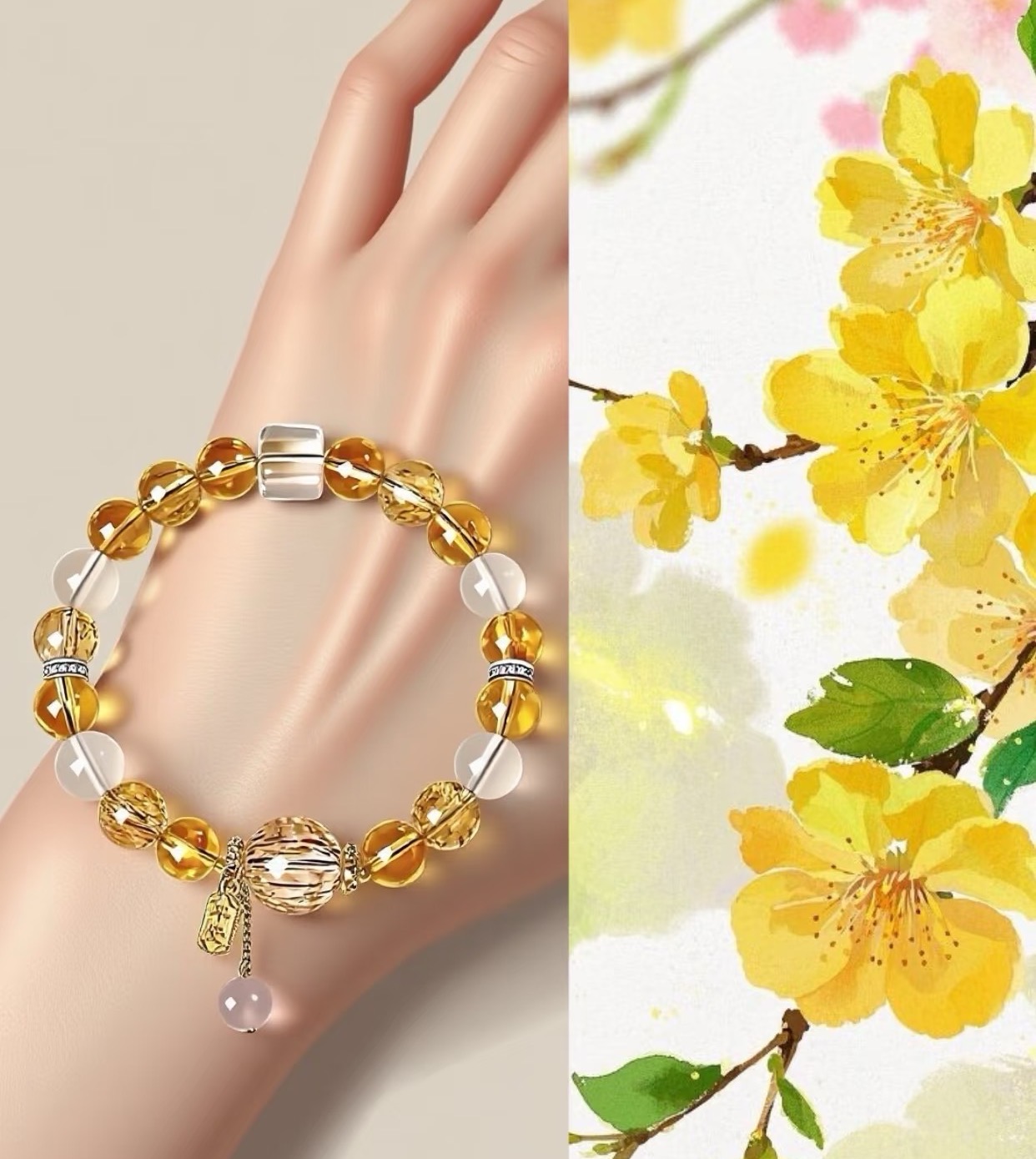 法式宫廷珍珠手链复古优雅气质高级感独特个性弹力绳手串手绳女