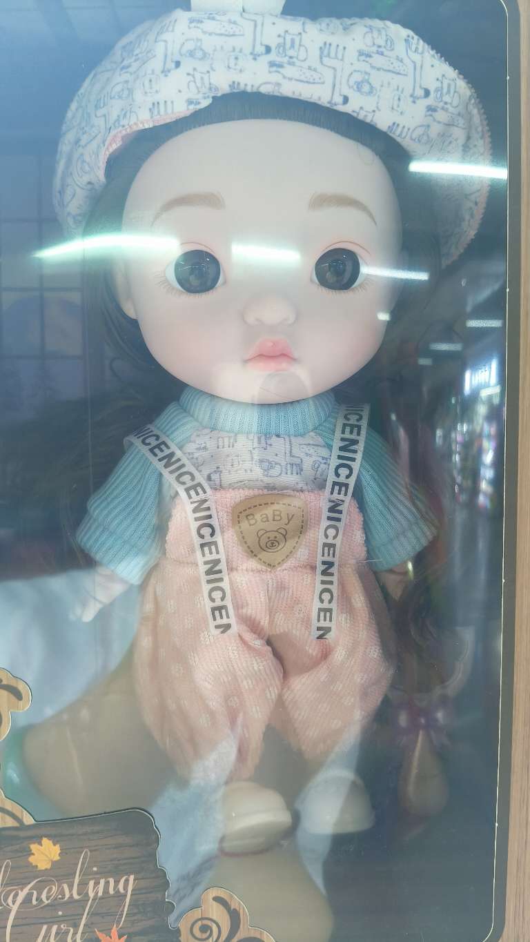 新款奶萌娃娃全身搪胶可爱呆萌套装女孩生日礼物趣味玩具公仔搪胶娃娃娃衣配件儿童礼物详情图5