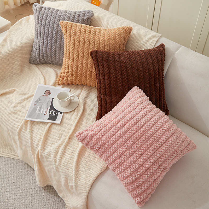 抱枕/靠垫/圆形抱枕/靠枕靠背/仿兔毛靠垫产品图