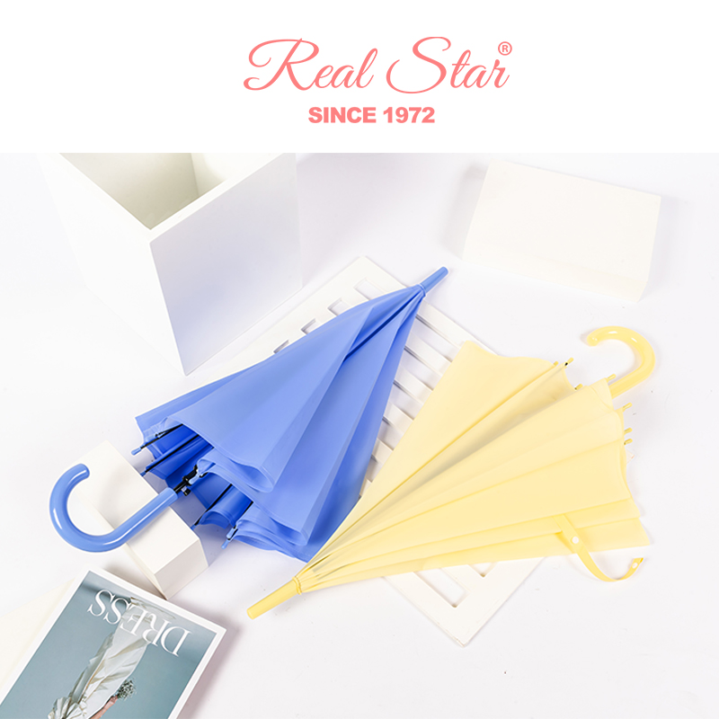 Xingbao Umbrella Fresh, plain, candy-colored transparent long umbrella is in stock for wholesale Application Scenario