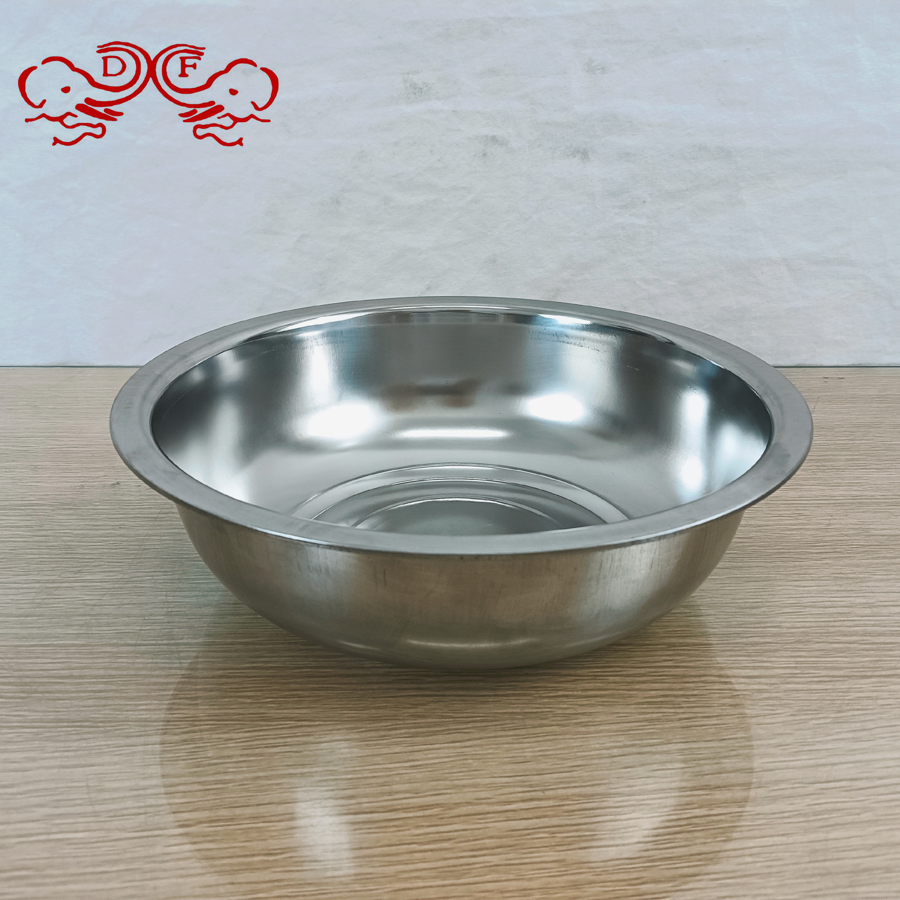 DF88066 stainless steel basin, round soup basin, vegetable basin, multi-purpose basin for cafeteria, kitchen soup bowl with magnetic adjustment, DF TRADINGHOUSE