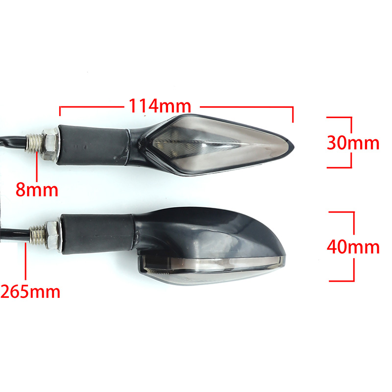 The 12v electric vehicle and motorcycle flowing turn signal lights are equipped with universal LED accessories, suitable for most vehicle models of turn signals details Picture