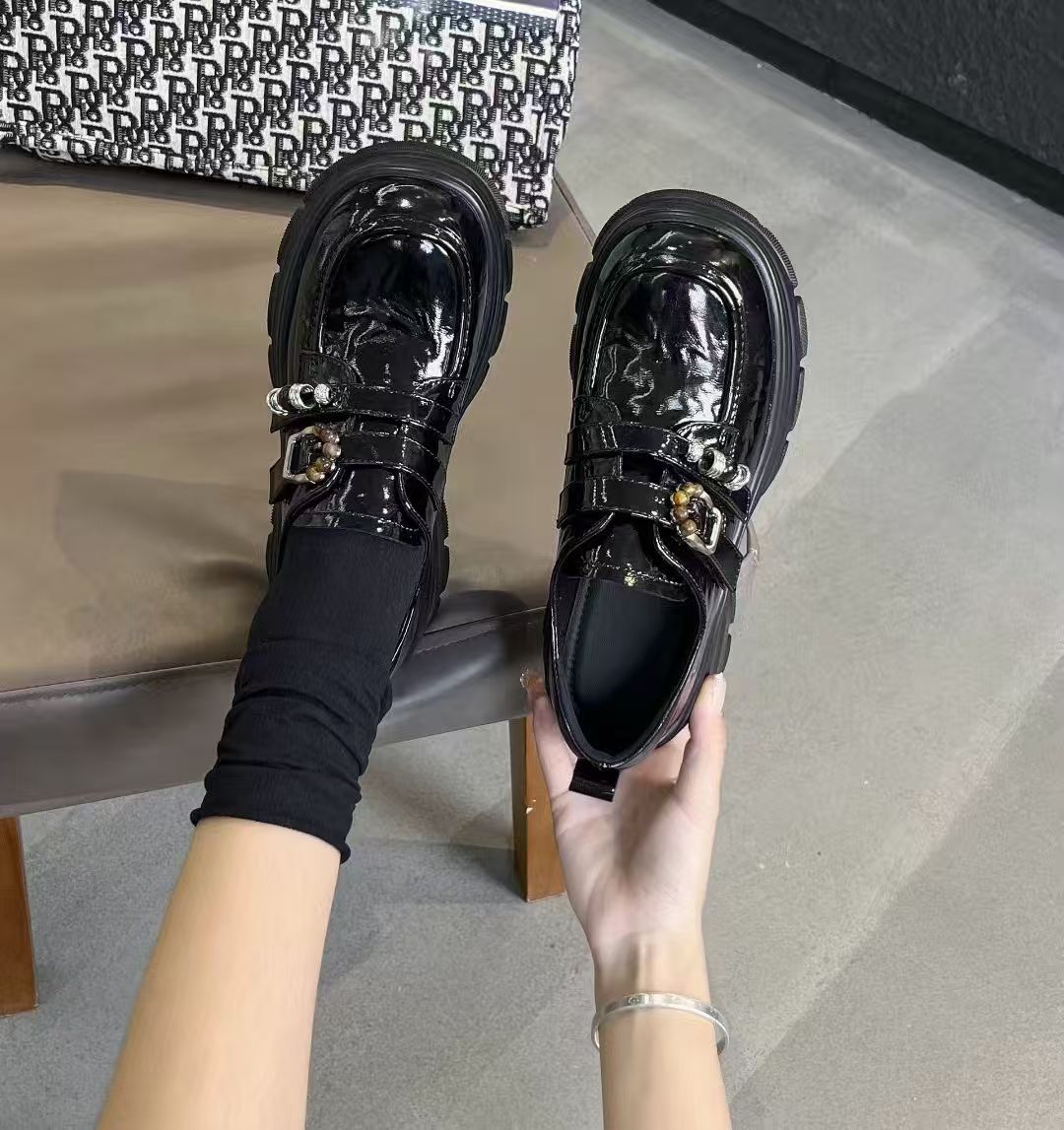 Shoes/鞋子女士夏季舒适/鞋带/女士平底鞋/老北京布鞋白底实物图
