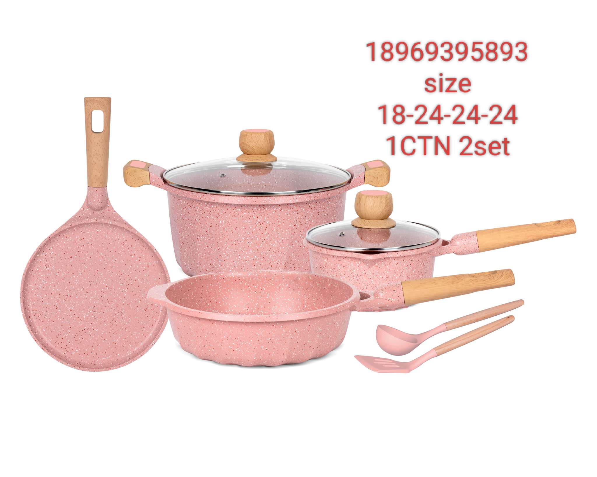 French 8-piece die-cast aluminum pot MGC Item Picture