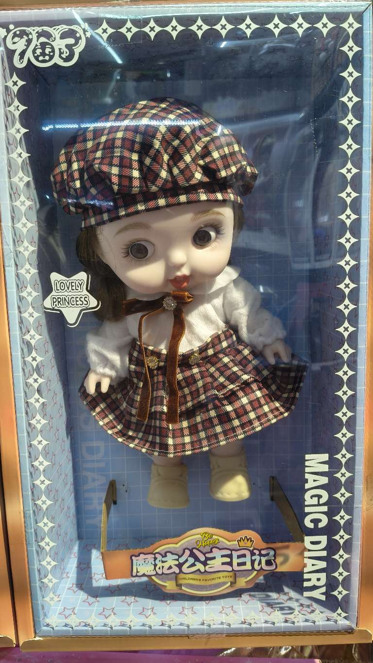 新款奶萌娃娃全身搪胶可爱呆萌套装女孩生日礼物趣味玩具公仔搪胶娃娃娃衣配件儿童礼物产品图