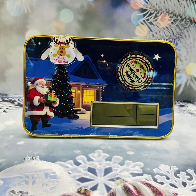 Christmas clock, table clock, living room clock, new creative pendulum clock, decorative desktop small ornaments, silent clock decoration pic 10