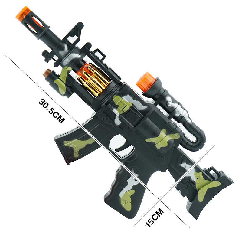 New electric gun with free shipping, 8 music, sound, light and vibration, playerUnknown's Battlegrounds toy gun, wholesale of children's toys at night markets Item Picture