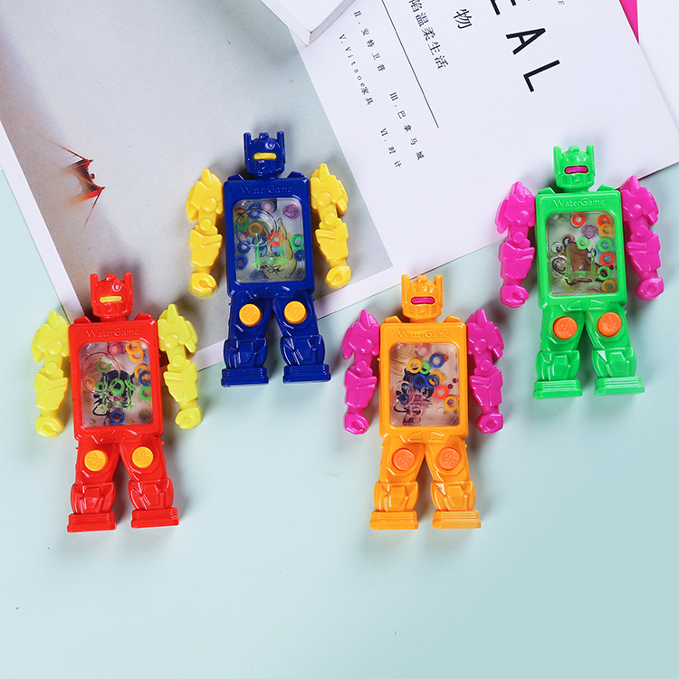 Robot ring toss game water machine, a classic and nostalgic traditional game machine from childhood, water machine ring toss toy details Picture