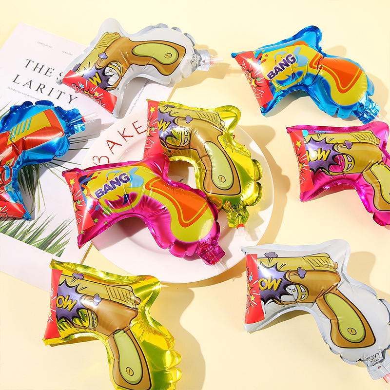 Douyin's firework gun, an automatic inflatable, air-blowing and flower-spraying atmosphere prop for New Year and birthday parties, and a kindergarten prize Specification drawing