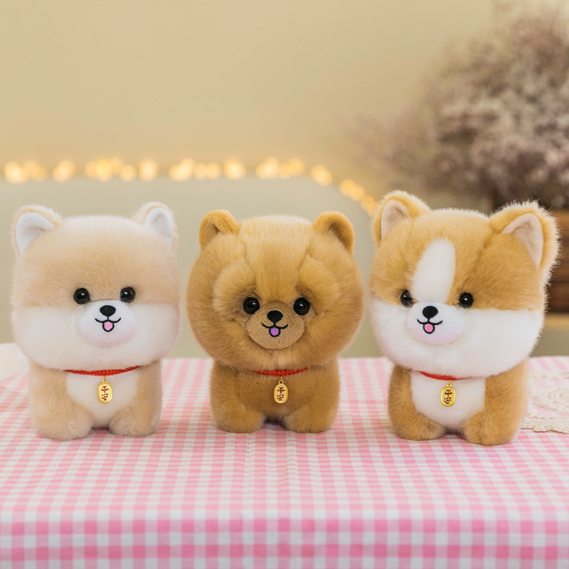 Wholesale of new realistic puppy and famous dog series Akita dog Husky plush toys and soothing children's gifts details Picture