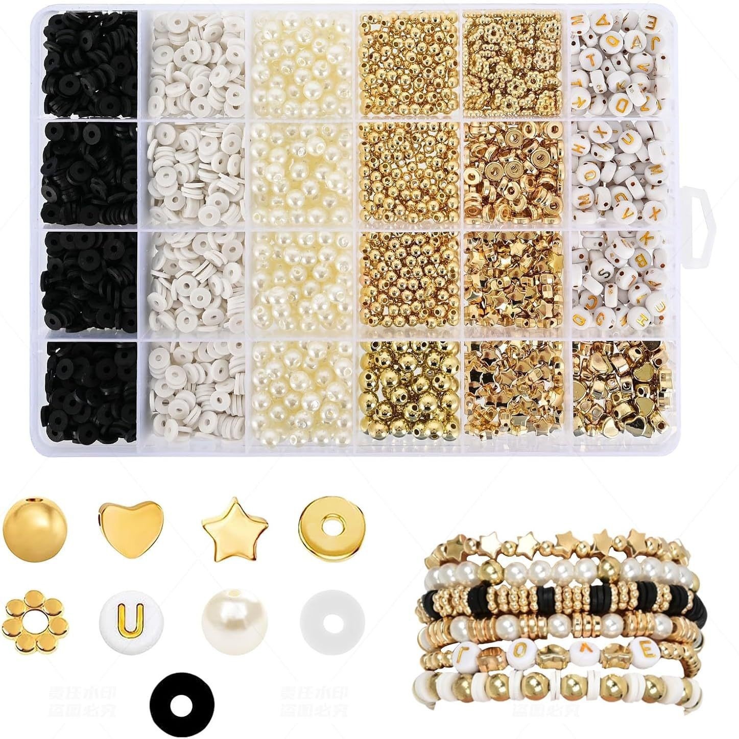 Cross-border customized soft clay slicing DIY handcrafted material bracelet necklace, soft clay bead set manufacturer wholesale Application Scenario