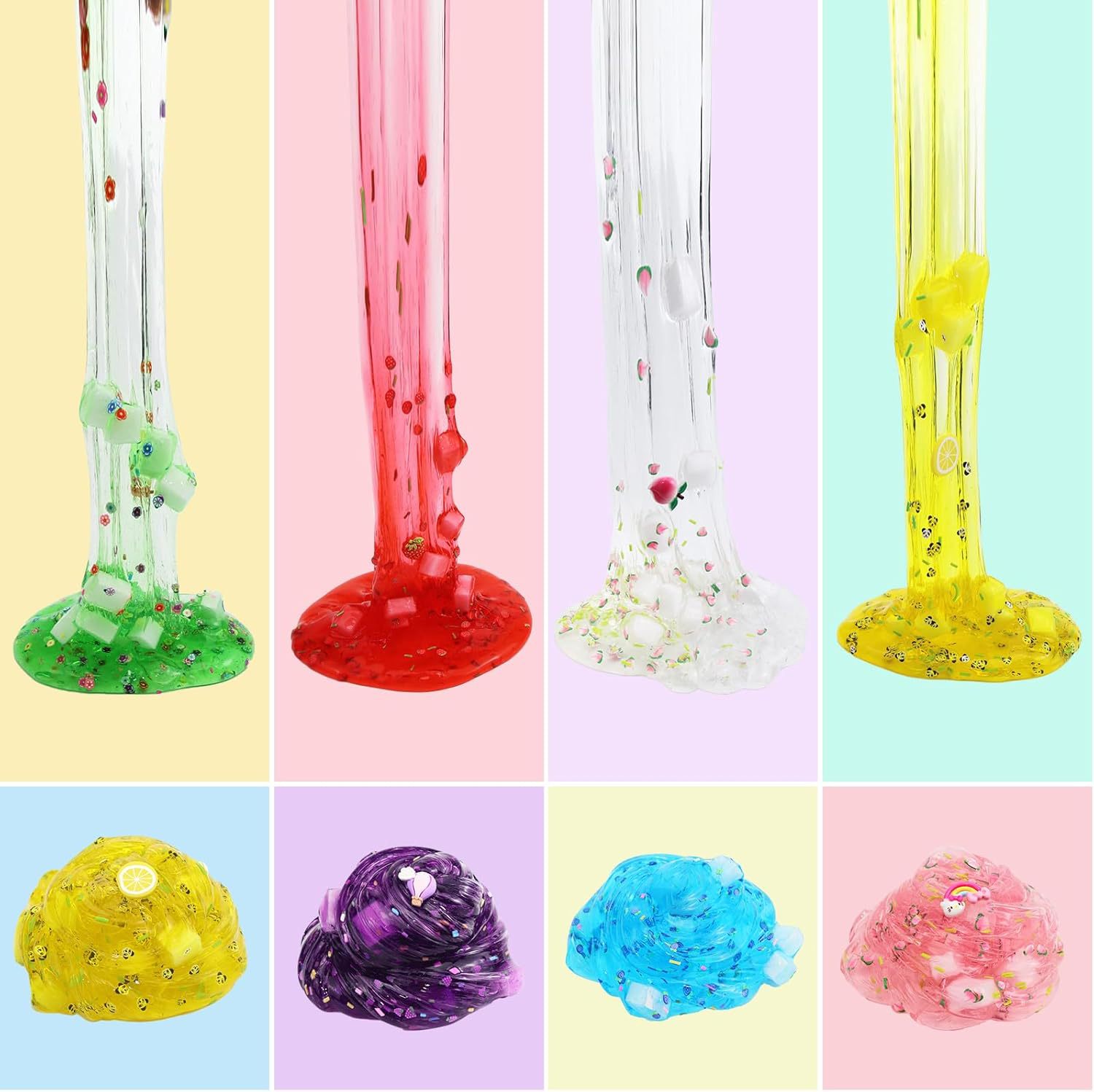 Cross-border slime diy Colored Mud Ice Cream Children's Handmade Toy Set slime kit Butter Mud Cotton Mud Application Scenario