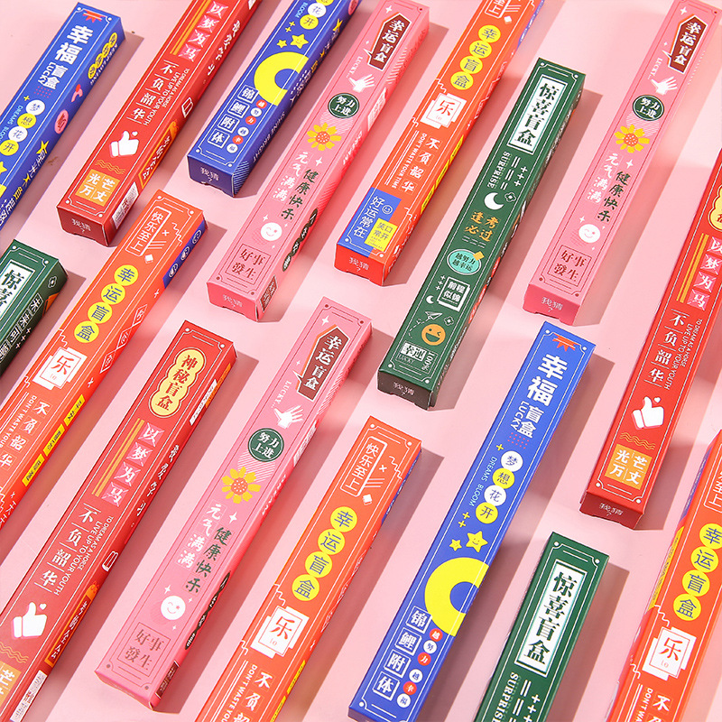 Creative surprise Inspirational blind box pens, student stationery small prizes, cute girls' inner sex pens blind box gifts details Picture