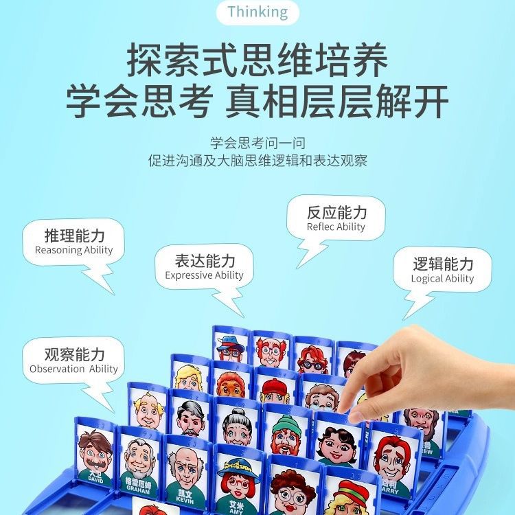 The same "Guess Who I Am" tabletop game as Douyin, guessing characters and animals, you guess I guess party parent-child interactive toy Application Scenario