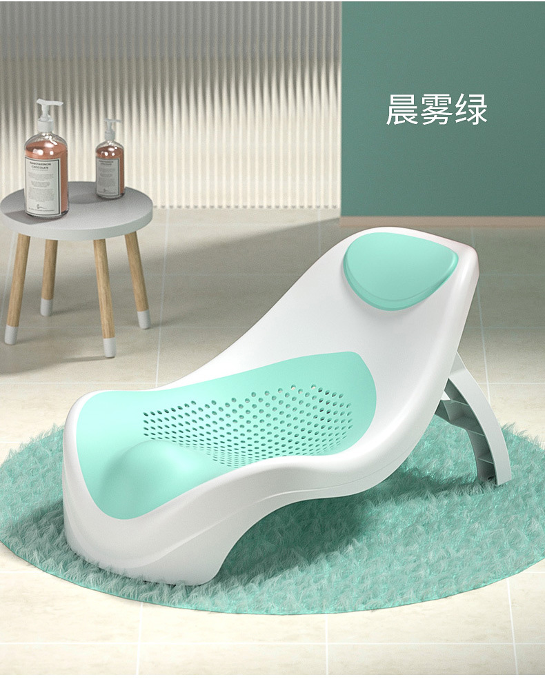 婴儿洗澡躺托浴架可坐躺宝宝浴盆支撑架新生浴网通用洗澡神器浴垫详情7