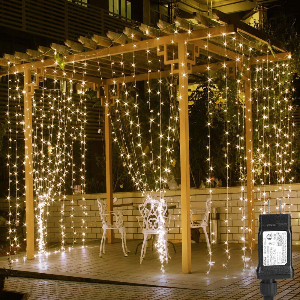 LED curtain light, decorative color light, wedding and festival color light, Christmas curtain light, flashing mode 3*3M