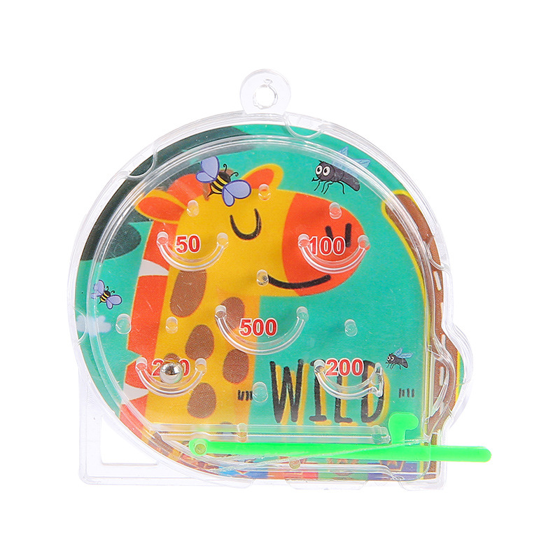 Mini Pinball disk scoring machine, creative children's pinball board game, cartoon handheld toys, maze toys wholesale Item Picture
