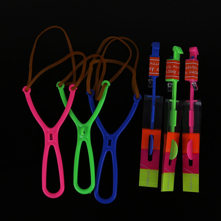 Luminous slingshot arrows, blue light flying swords, night market street stalls, popular toys, small toy wholesale, factory direct sales full figure