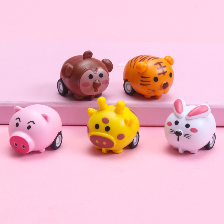 Children's small toys, cartoon inertial animals, small cars, mini cars, small gifts, street stalls, 2-yuan toys details Picture