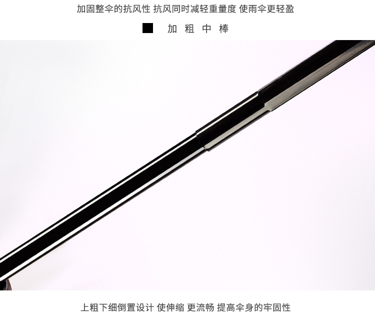 星宝伞全自动商务广告伞新款猫头鹰手柄带伞套22寸8骨加大黑色三折雨伞详情19