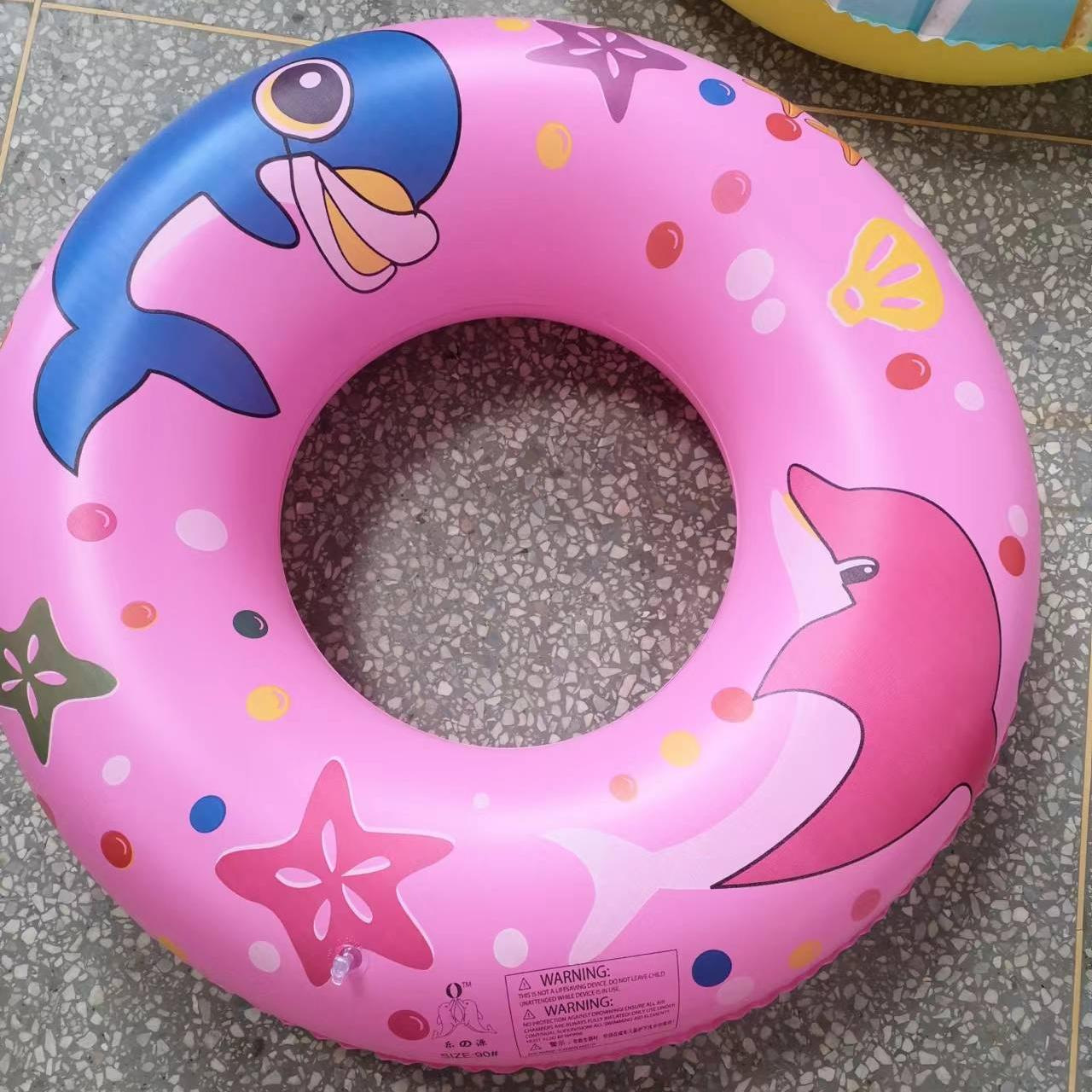 50-90 factory wholesale children's swimming rings, inflatable cartoon swimming rings, adult models, cross-border animal armpit swimming rings Specification drawing