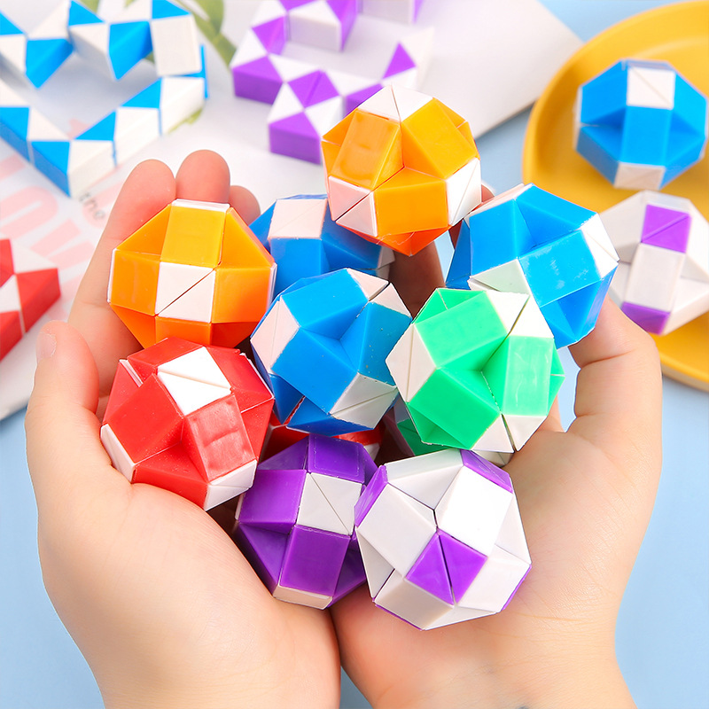 Mini 24-segment versatile magic ruler, children's educational spherical Rubik's cube, intellectual early education toys, kindergarten gifts wholesale full figure