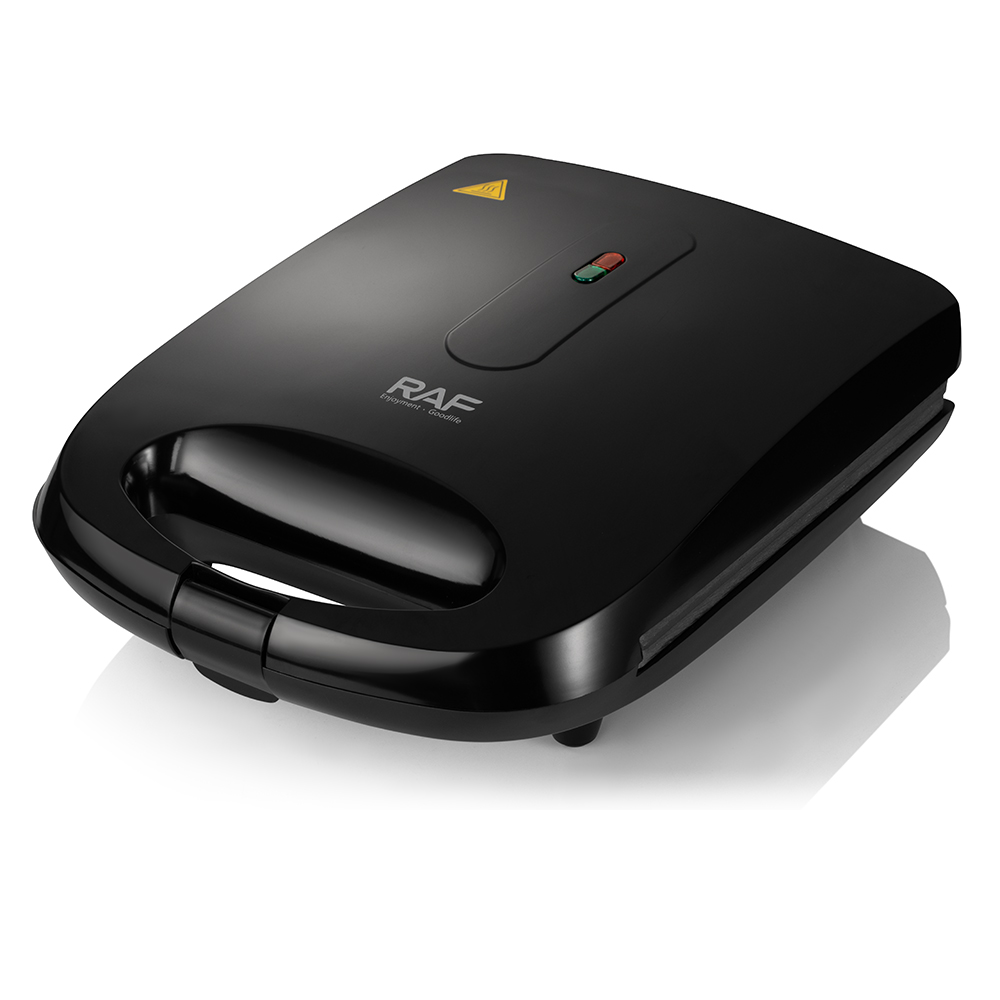 RAF European standard cross-border household portable double-sided breakfast machine, dotted design, striped pancake machine, sandwich machine, multi-functional pic 5