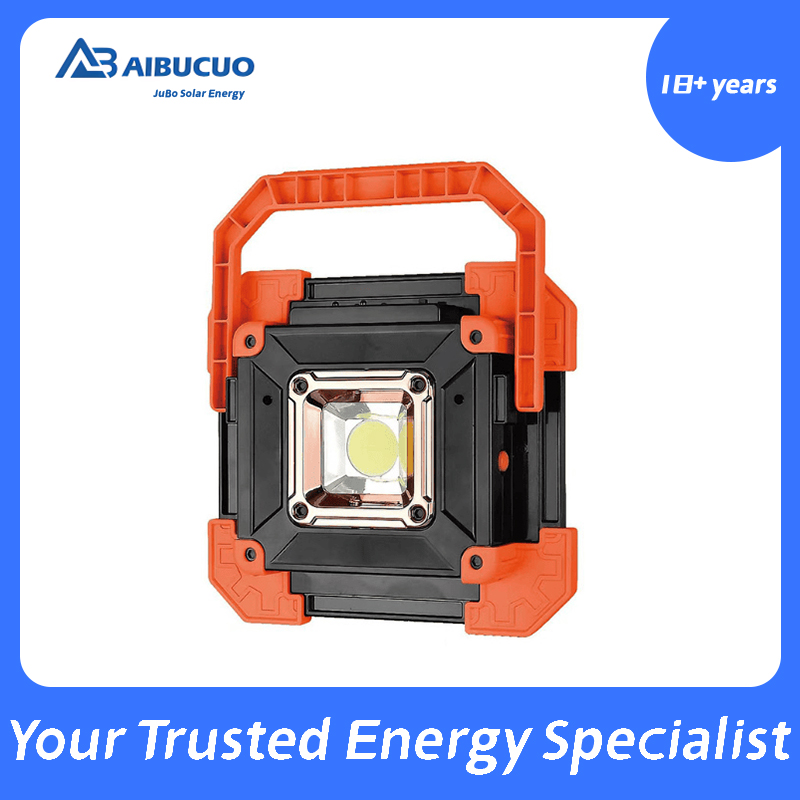 AIBUCUO 巨舶 JB-8011 8012 太阳能灯 家用悬挂式射灯 户外太阳能系统灯 立式充电 ABS 外壳照明灯