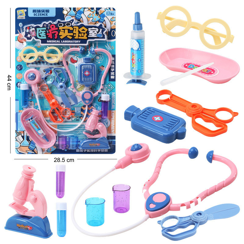 Free shipping for medical small clinics, assembling and combining house sets, boys' and girls' children, kindergarten gifts, wholesale toys details Picture