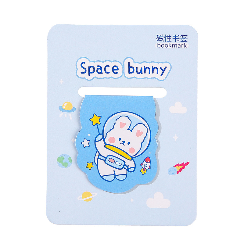 Cartoon Ins-style, high appearance level, children's magnetic bookmarks, creative for children, practical and cute for students, double-sided magnetic bookmarks Item Picture