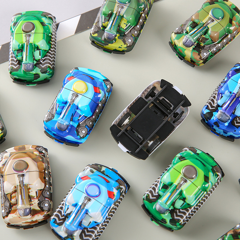 Mini rebound car, PVC tank, rebound car, small gifts, toys, capsules, gashapon, kindergarten gifts and promotional items Application Scenario