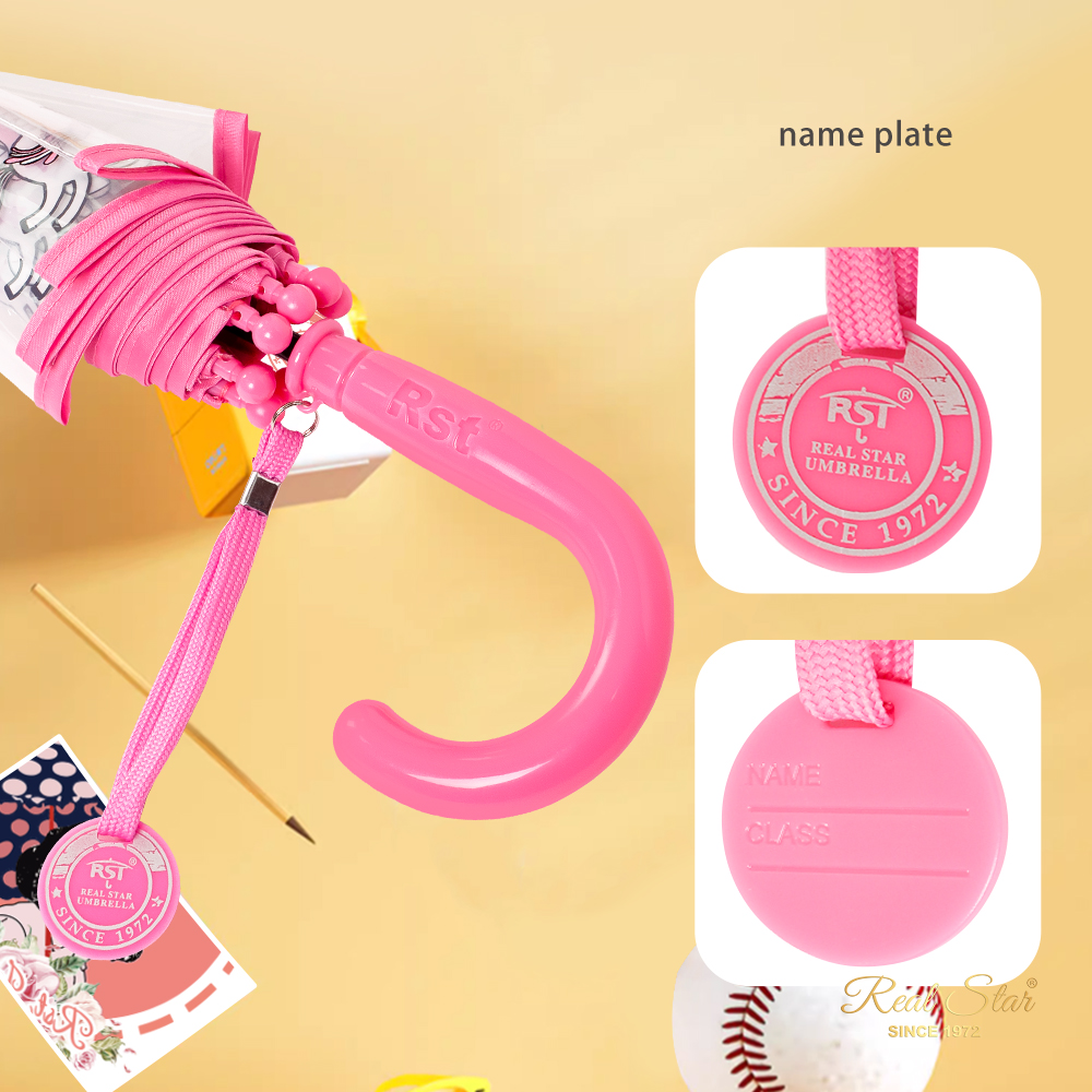 The 25-year new RST transparent plastic children's umbrella with color printed cartoon patterns, 19-inch automatic opening umbrella Application Scenario