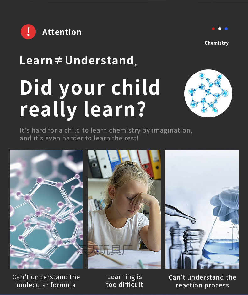 Molecular ball model for teaching demonstration of organic element proportion in junior and senior high school chemistry molecular structure model experiments pic 13
