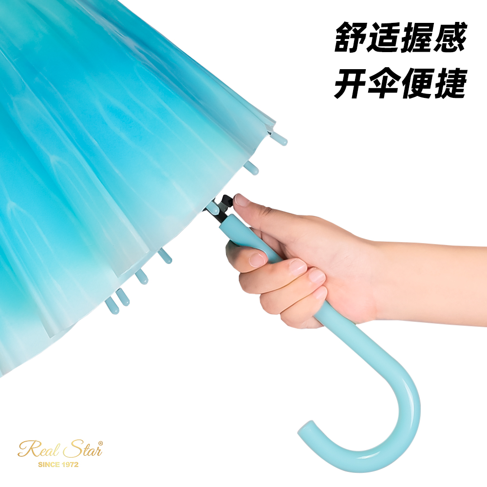 Startreasure Umbrella, Dreamy Jellyfish Wave Transparent Umbrella, ladies' umbrella in stock for wholesale Item Picture