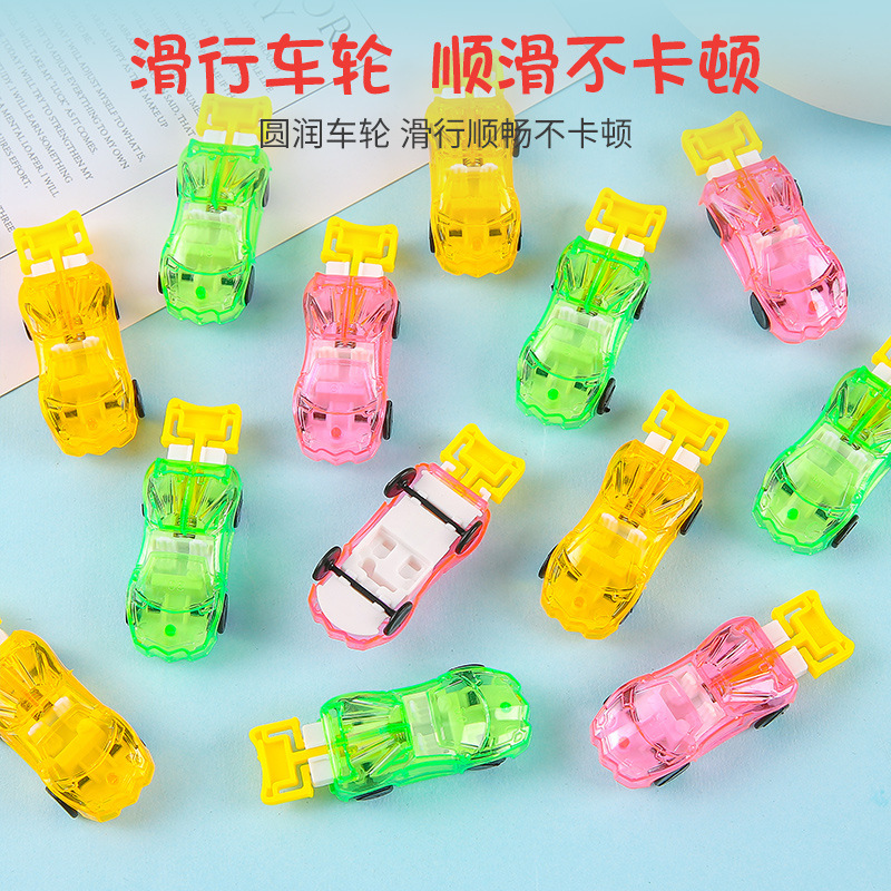 Boys' toy catapult flying cars, racing cars, inertial jump catapult small police cars, plastic cars, cross-border children's toy gifts full figure