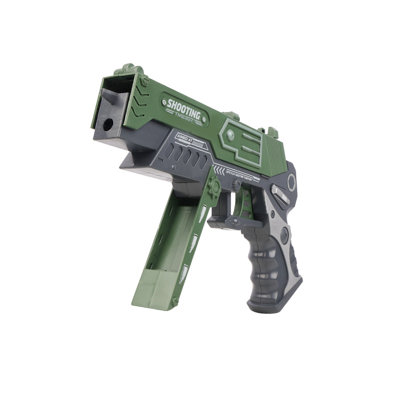 Foldable rubber band gun, children's toy, playerUnknown's Battlegrounds, continuous shooting rubber band toy gun, boy's gift, Douyin style Item Picture