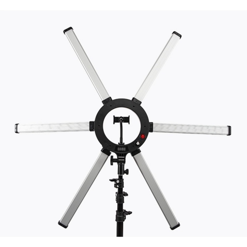 Live streaming light, fill light, 36-inch large six-tube light, folding large six-arm photography light, beauty light