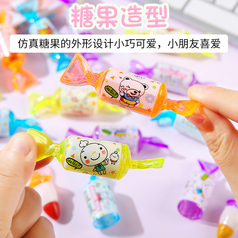 Candy-shaped crayons, student stationery, cute cartoon pens, portable mini toys, kindergarten gifts, birthday gifts full figure