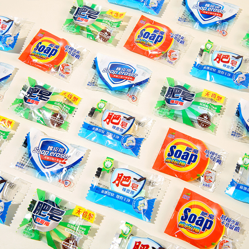 Creative simulation soap eraser, specially designed for primary school students, clean for erasing words, no debris, no marks. Stationery eraser gift details Picture