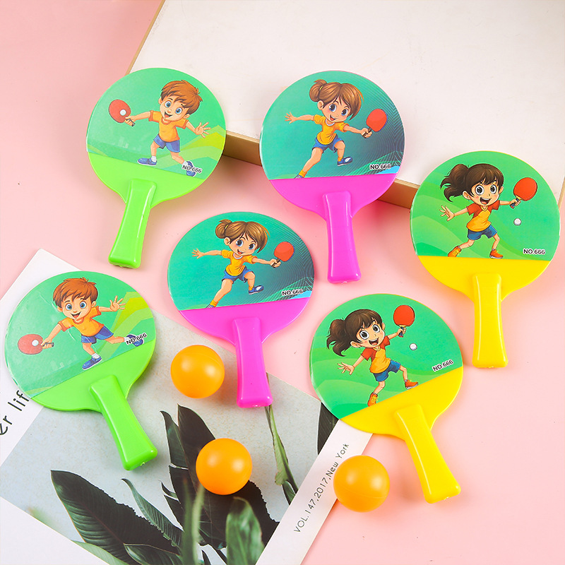 Table tennis racket sets, outdoor sports training, children's and students' sports goods, night market stalls, children's toys Specification drawing