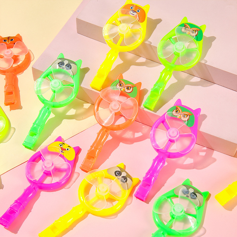 Children's cheering props, big windmill whistles, candy-colored nostalgic toys, panda-colored windmills, kindergarten gifts full figure