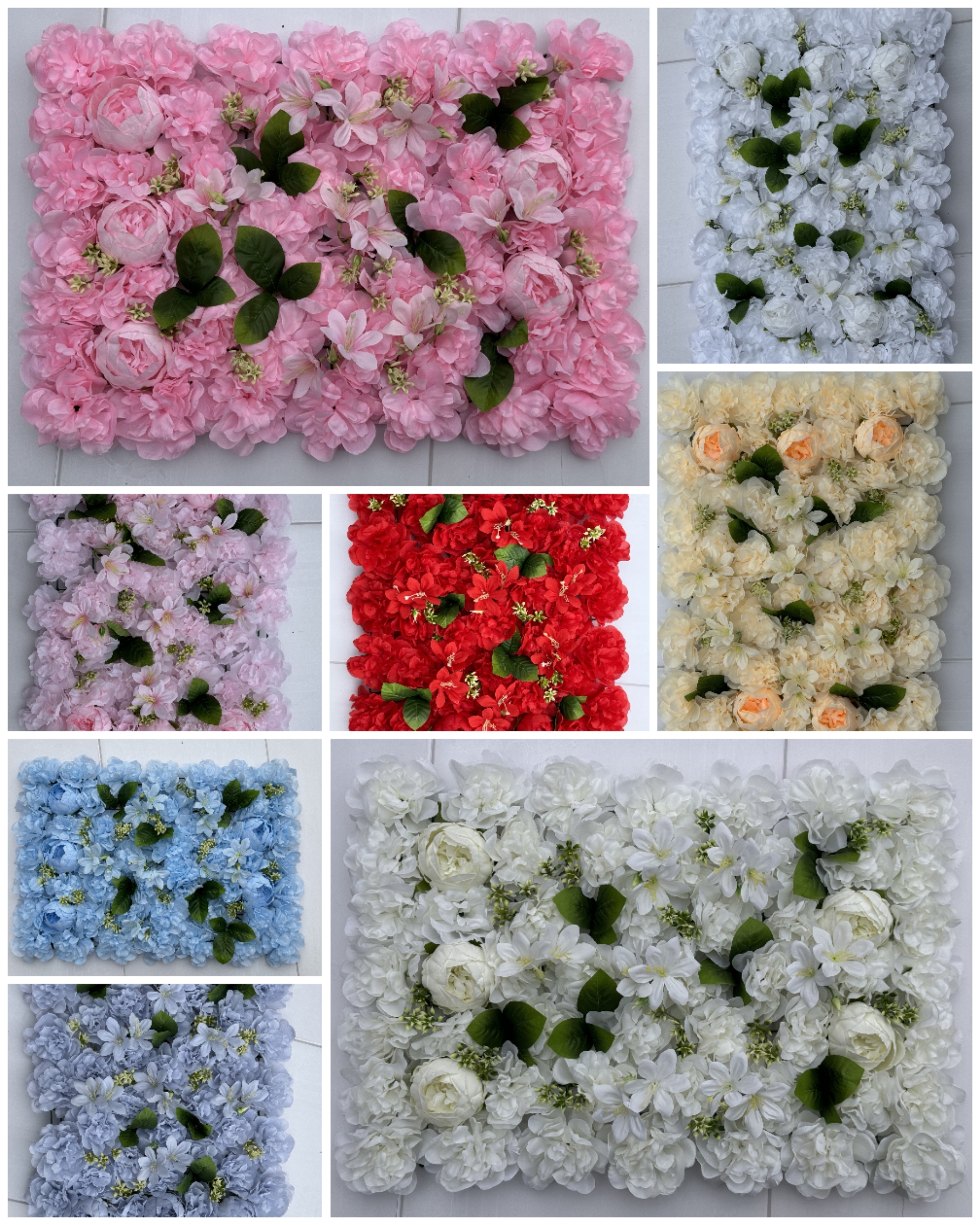 仿真花墙浪漫婚礼布置装饰花墙室内外造景高仿真玫瑰花墙细节图