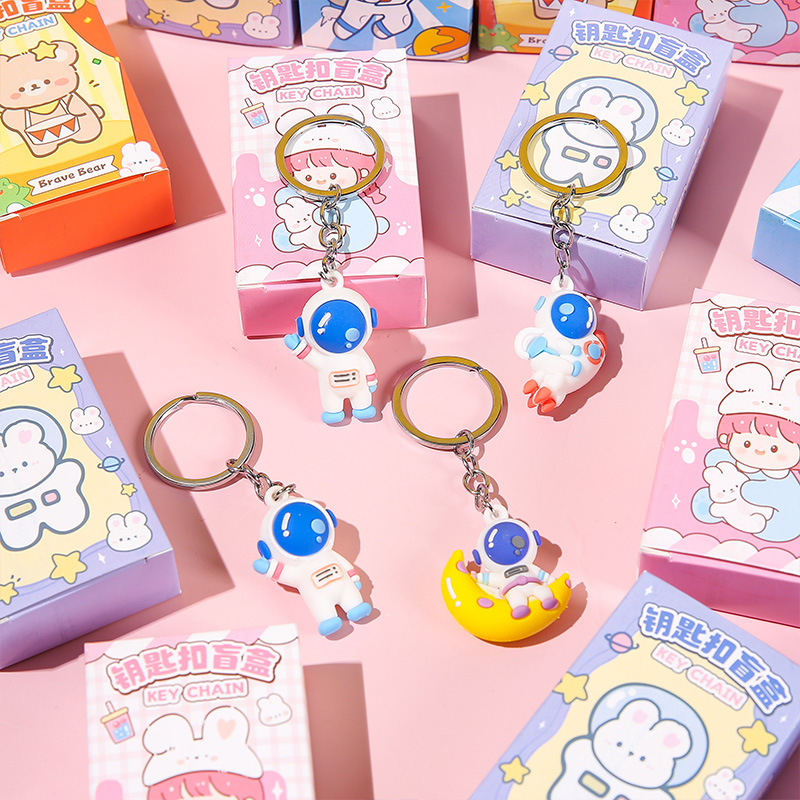 Wholesale of lucky blind boxes, cartoon keychains, cute dolls, key pendants, surprise boxes, student prizes and gifts Application Scenario