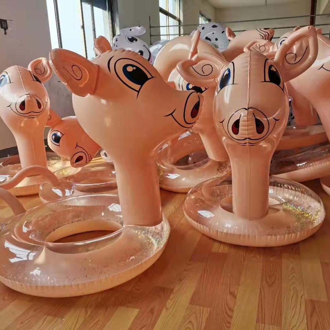 Children's swimming rings for both boys and girls, flamingos, mermaids, pigs, goats, pirates, ducks, water inflatable toys Application Scenario