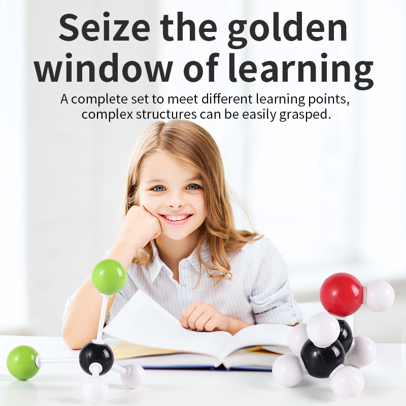 Molecular ball model for teaching demonstration of organic element proportion in junior and senior high school chemistry molecular structure model experiments details Picture
