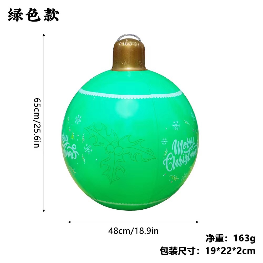 Christmas PVC inflatable lanterns, colorful decorative lights, decorative balls, Christmas outdoor atmosphere light balls, colorful decorations Application Scenario