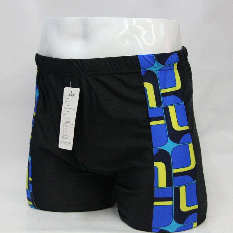 Summer new patchwork men's briefs, wading swimming gear, adult swimming trunks, swimming trunks
