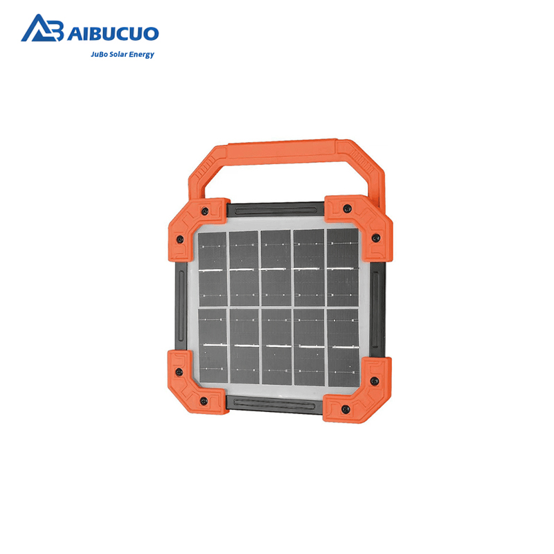 AIBUCUO JB-8011 8012 Solar lamp, household suspended spotlight, outdoor solar system lamp, vertical charging ABS shell lighting lamp details Picture